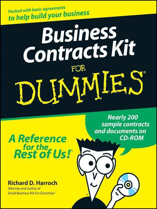 Title details for Business Contracts Kit For Dummies by Richard D. Harroch - Available